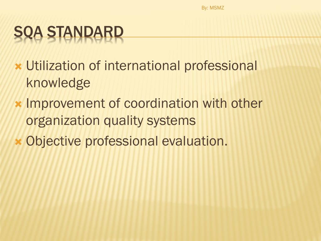 sqa higher business assignment understanding standards