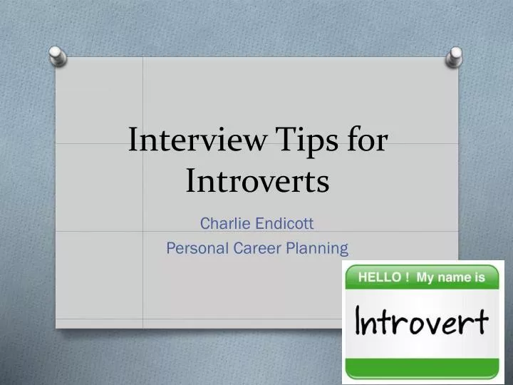 interview tips for introverts n.
