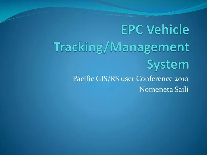 vehicle tracking management system