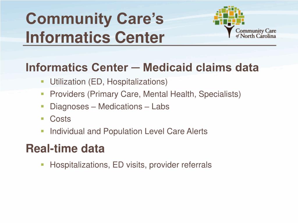 PPT Community Care of North Carolina PowerPoint Presentation, free