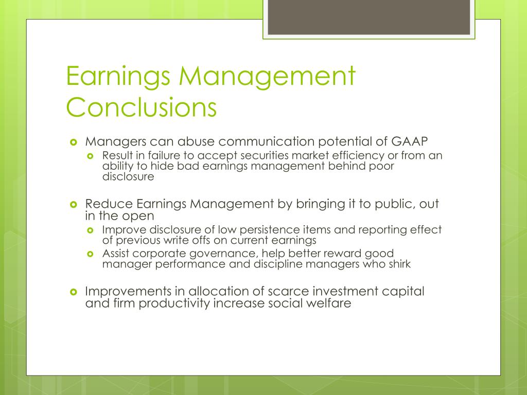 earnings management phd thesis