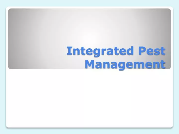 PPT Integrated Pest Management PowerPoint Presentation, free download