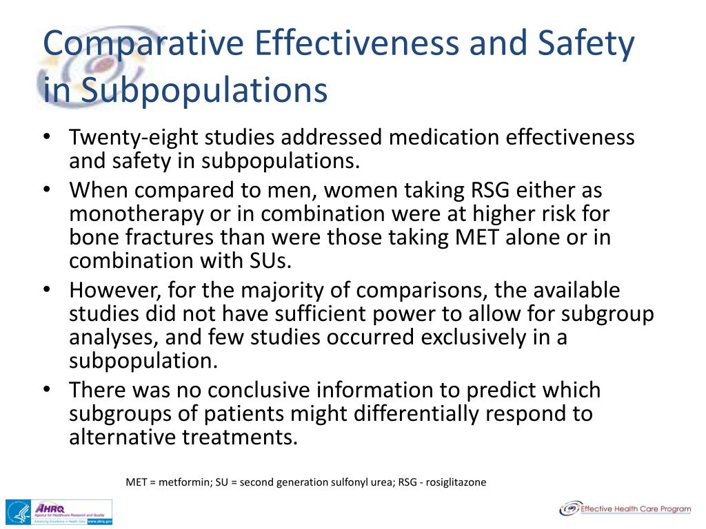PPT - Comparative Effectiveness and Safety of Medications for Adults ...