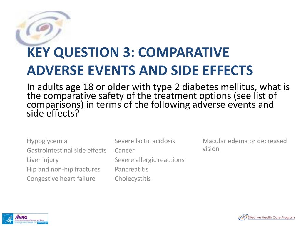 PPT - Comparative Effectiveness and Safety of Medications for Adults ...