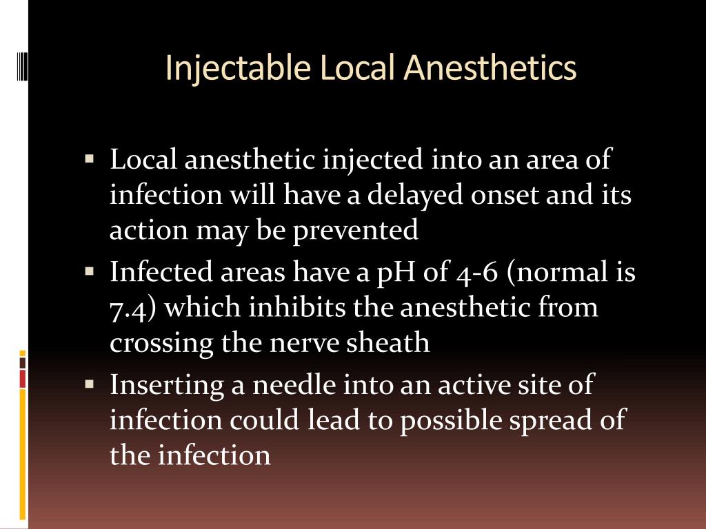 PPT Local anesthesia and pain management in pediatric dentistry