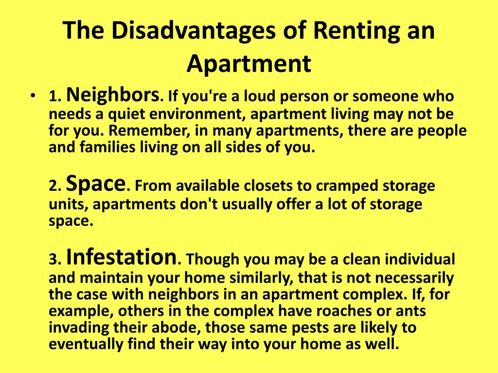 PPT Renting A House Versus Renting An Apartment PowerPoint