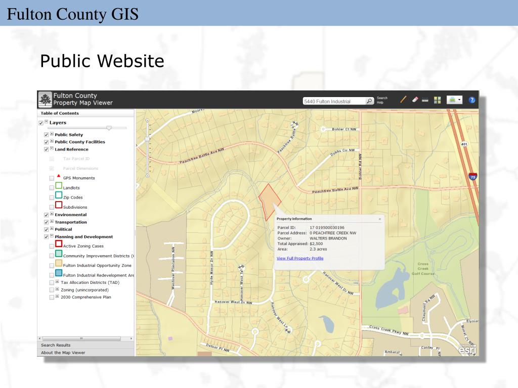 fulton county assessor gis map Ppt Fulton County Gis Powerpoint Presentation Free Download fulton county assessor gis map