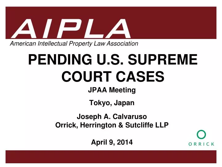 PPT PENDING U.S. SUPREME COURT CASES PowerPoint Presentation, free