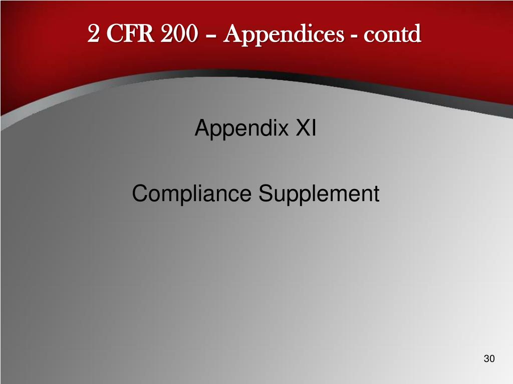 PPT 2 CFR 200 “Uniform Federal Grant Guidance” PowerPoint