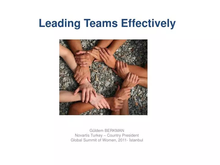 leading teams effectively n.