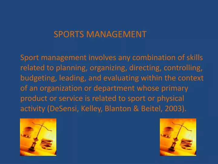 sports management powerpoint presentation