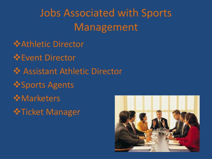 Jobs with a sports management degree