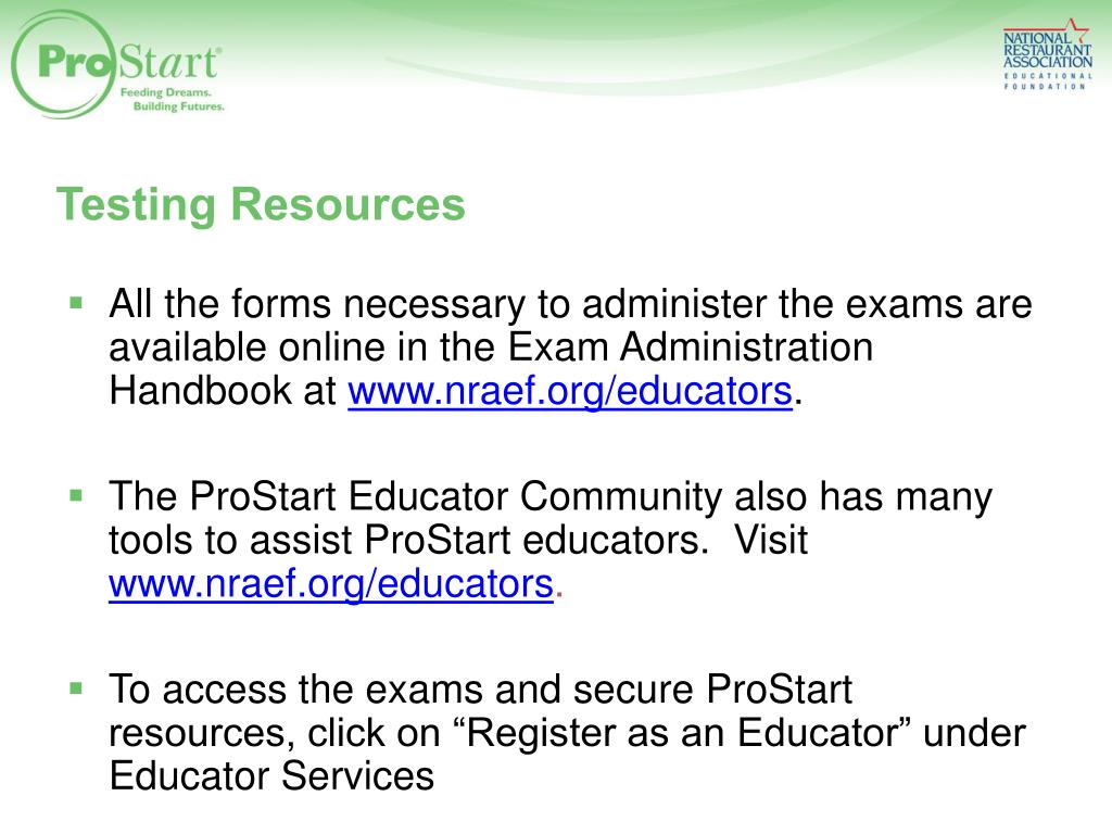 PPT ProStart National Certificate of Achievement PowerPoint PPT ProStart National Certificate of Achievement PowerPoint