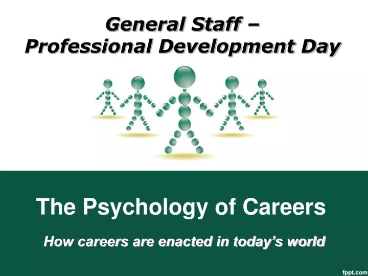 the psychology of careers n.