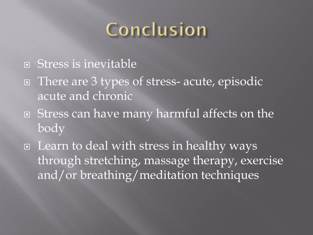 stress essay conclusion