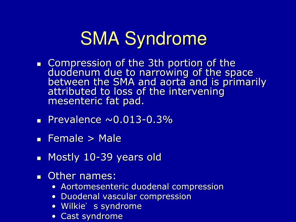 Superior Mesenteric Artery Syndrome Treatment