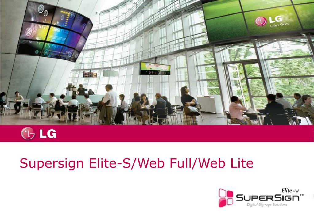 PPT - Supersign Elite-S/Web Full/Web Lite PowerPoint Presentation, free  download - ID:1571816