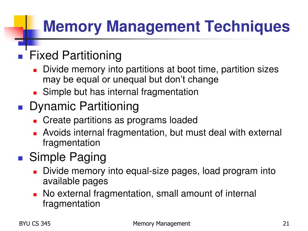 PPT Chapter 7 Memory Management PowerPoint Presentation Free 