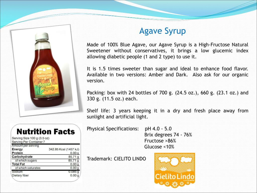 PPT Agave Syrup PowerPoint Presentation, free download ID1573208
