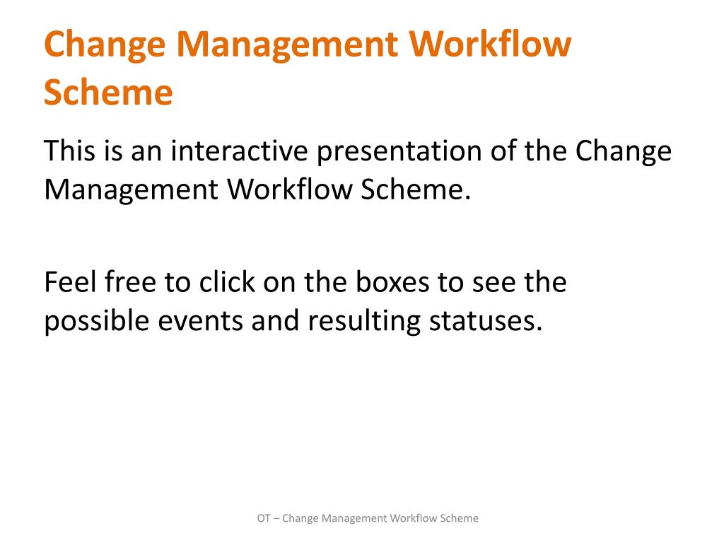 PPT - Change Management Workflow Scheme PowerPoint Presentation, free ...