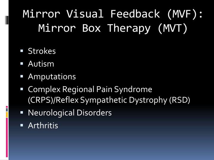PPT - Introduction to the use of mirrors in rehabilitation PowerPoint ...