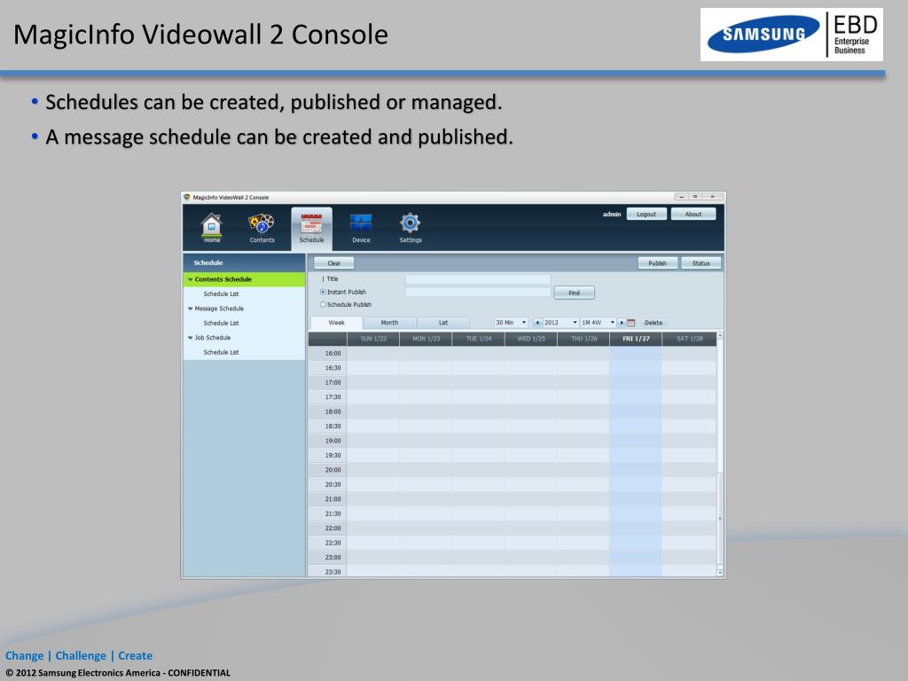 magicinfo videowall 2 console