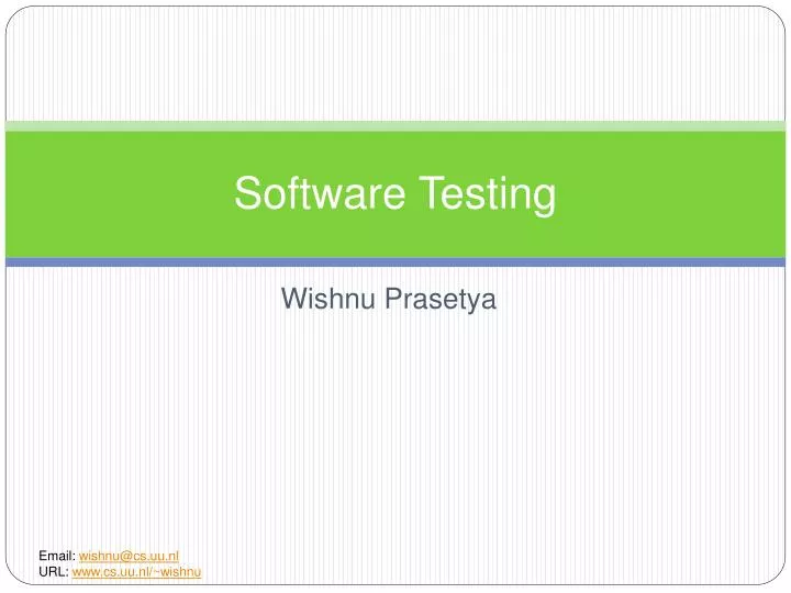 PPT - Software Testing PowerPoint Presentation, Free Download - ID:1574576