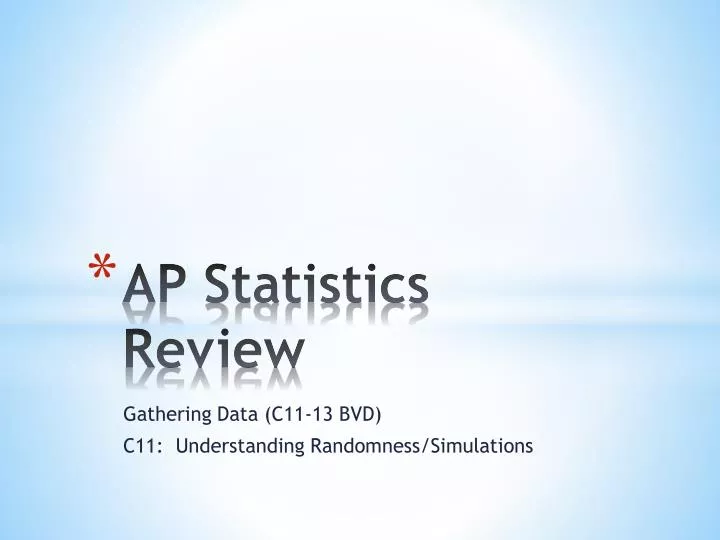 ap statistics review n.