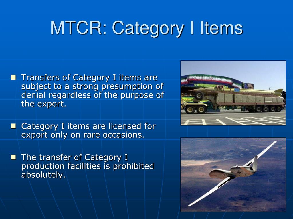 PPT - Missile Technology Control Regime (MTCR) PowerPoint ...