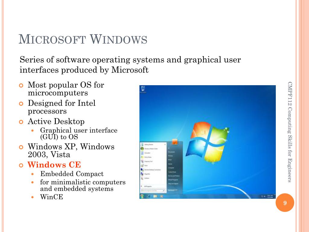 presentation on windows operating system