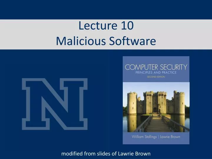 PPT - Lecture 10 Malicious Software PowerPoint Presentation, free ...