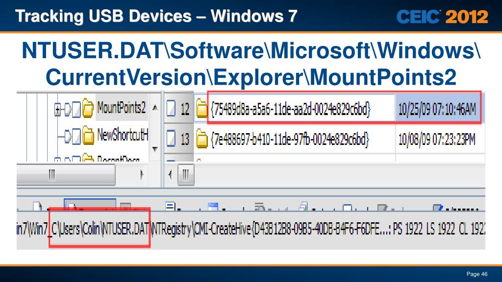 PPT - Tracking USB Devices – Windows 7 PowerPoint Presentation, free  download - ID:1575559