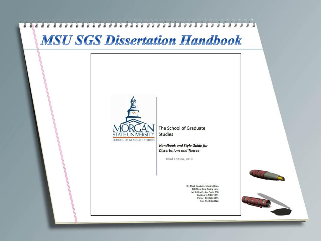 sgs dissertation format