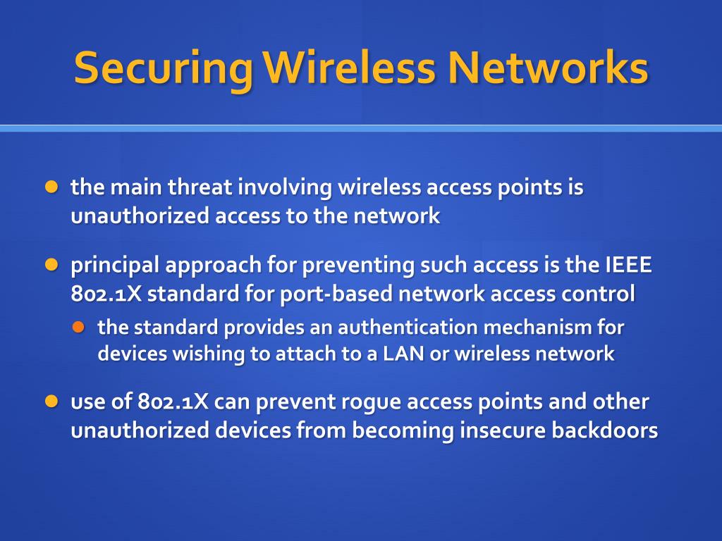 presentation on wireless network security