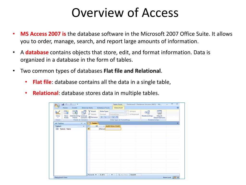 ms access ppt presentation download