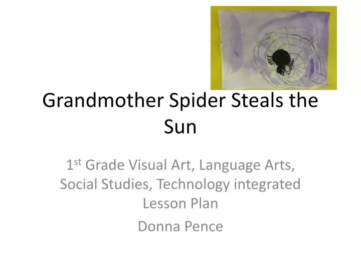 grandmother spider steals the sun n.