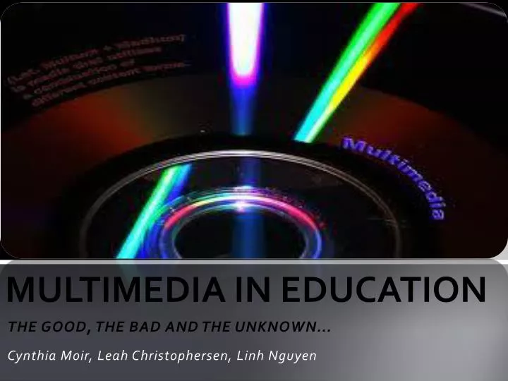 PPT MULTIMEDIA IN EDUCATION PowerPoint Presentation, free download