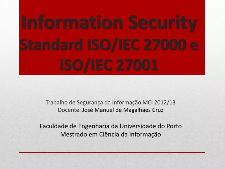 iso 27001 ppt presentation iso 27001 ppt presentation