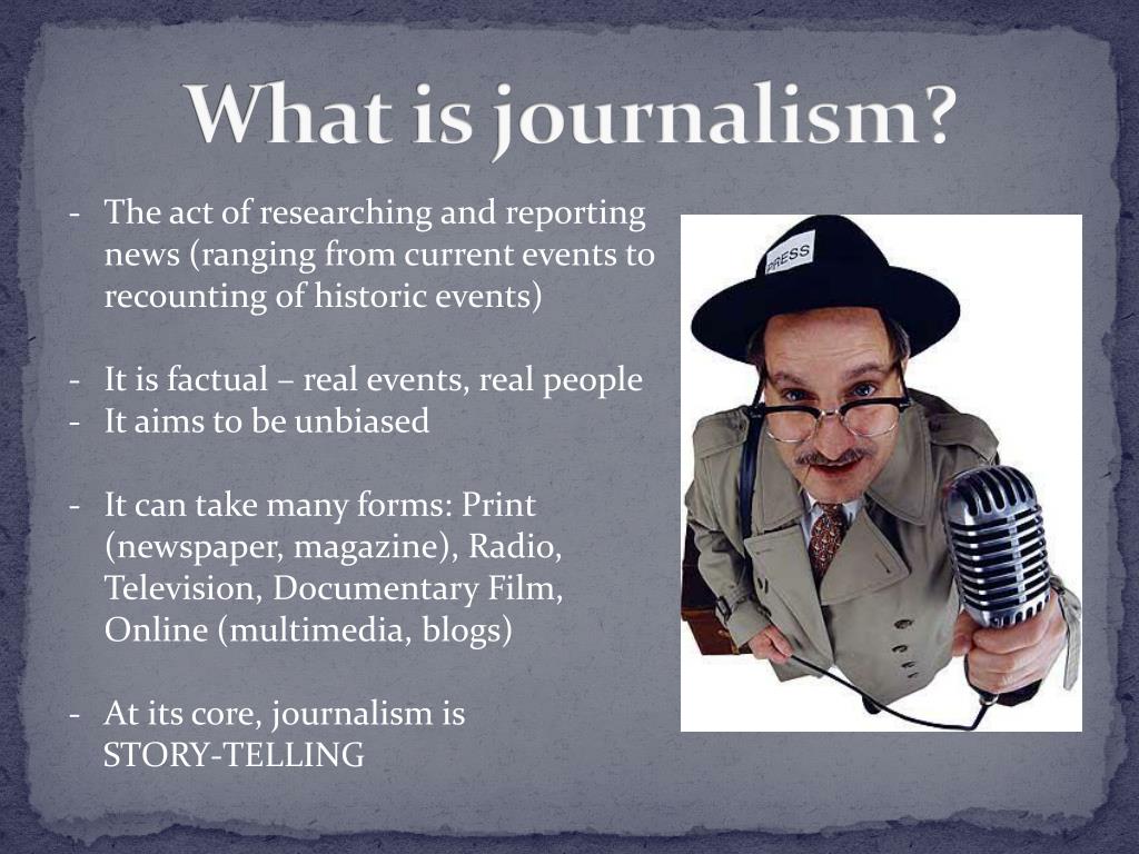 journalism presentation