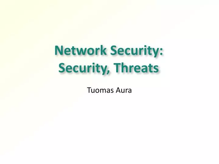 network security security threats n.