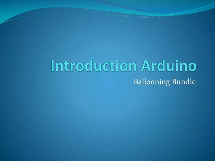 PPT - Introduction Arduino PowerPoint Presentation, free download - ID ...
