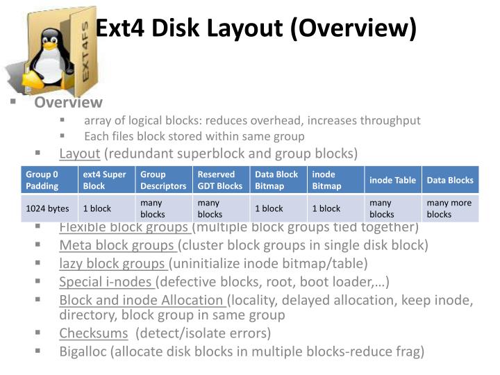PPT - Ext4 – Linux Filesystem PowerPoint Presentation - ID:1580756