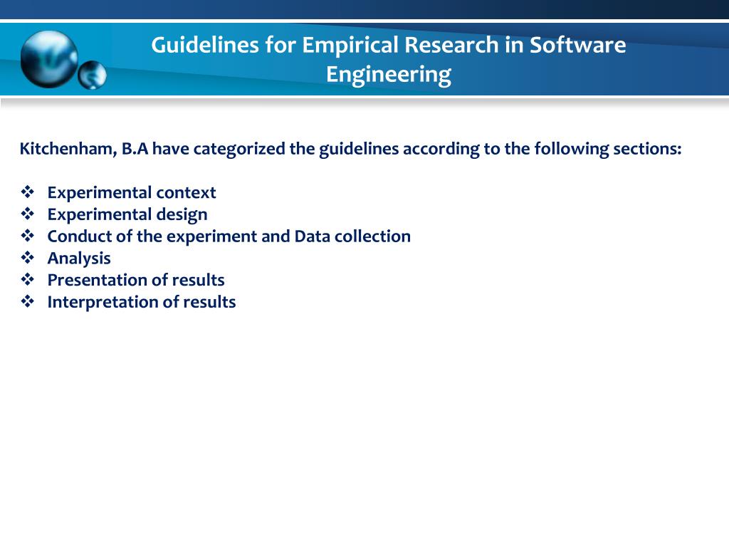 empirical research methods in software engineering