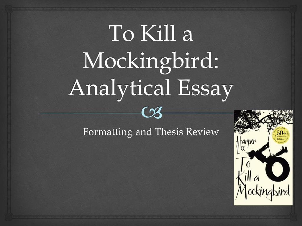 analytical essay to kill a mockingbird