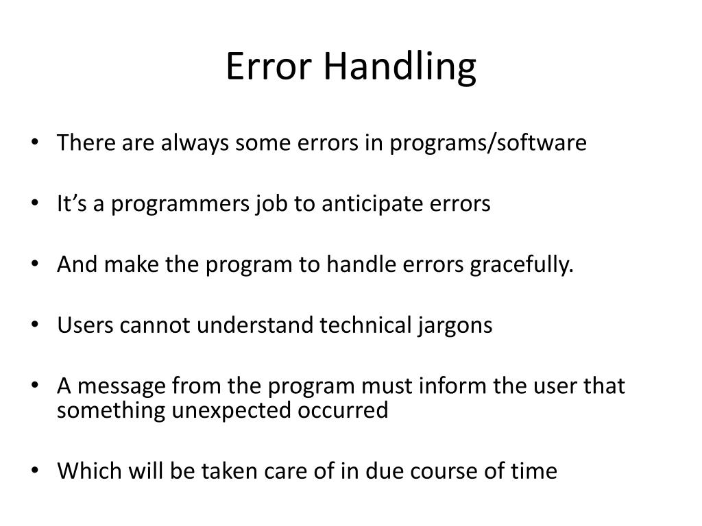 PHP Error Handling Section :I Source: ppt download