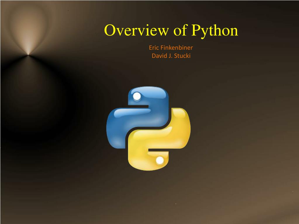 ppt presentation on python