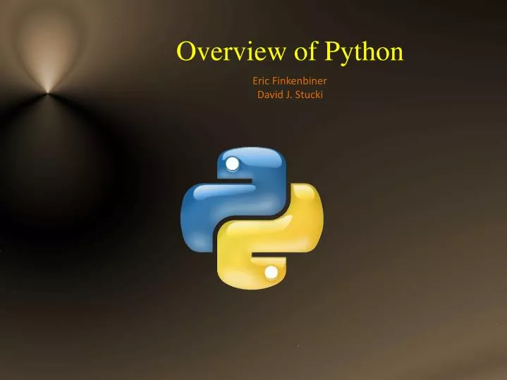 presentation on python programming