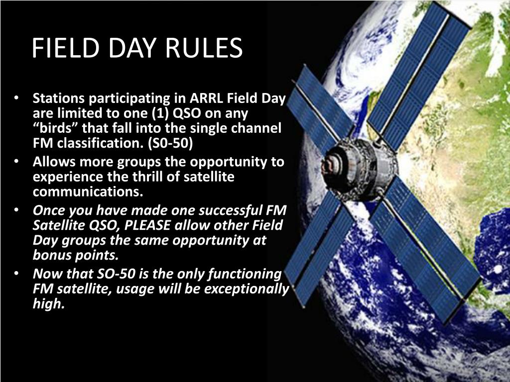 PPT SATELLITE BONUS FOR FIELD DAY PowerPoint Presentation, free download ID1582110