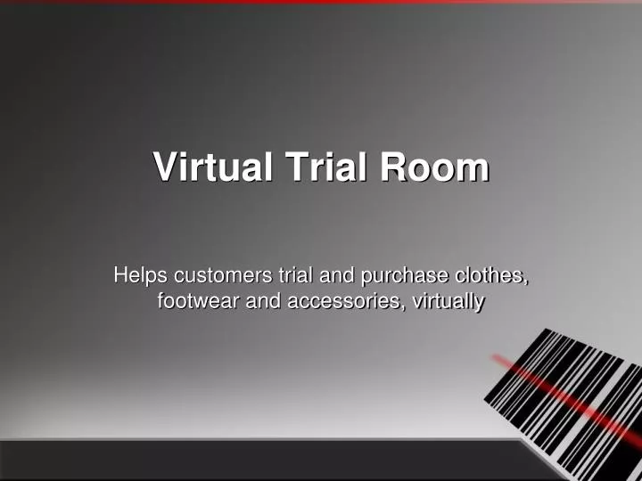 virtual trial room n.