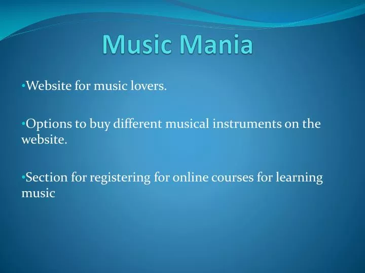 PPT Music Mania PowerPoint Presentation, free download ID1582240